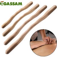 1Pcs Natural Wood Scraping Massage Stick Body Massage SPA Therapy Tool Point Treatment Guasha Relaxation Massage Stick