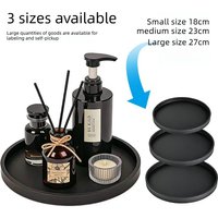 Light Luxury Silicone Round Storage Tray for Bathroom, Kitchen and Living Room. Desk Top Aroma Storage Box for Jewelry Storage