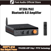 Fosi Audio BT20A MAX Bluetooth 6.0 Amplifer 2.1 Channel Hifi Stero amplifier 300W*2 Class D Power amp