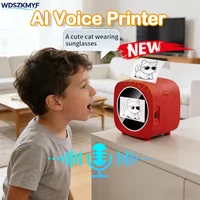 New AI Sticker Box AI Voice Activated Sticker Maker for Kids Instant Inkless Thermal Printer with Push-to-Talk Image Generation