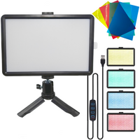 8-inch Photography Lighting Led Fill Light Video Fill Lamp Panel For Photo Studio Live Streaming With 4 Colors RGB Filter