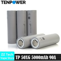 1-24pcs 140A Pluse Discharge Grade A TENPWOER TP 50XG INR21700-50 XG 5000mAh 90A 3.7V Rechargable Li ion Cell Battery High Rate