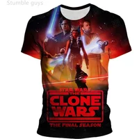 Kids Star Wars Short Sleeve Anime Men T-Shirt Grand Moff Tarkin Print Cartoon Tops