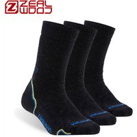 ZEALWOOD Hiking Trekking Men's Women's Thick Merino Wool Socks Warm Thermal Winter Cold Snow Outdoor Sports Cushion 1/3 Pairs
