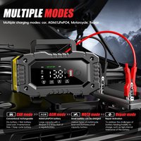 12V 24V Portable Car Battery Charger 10A Large-Screen Motorcycle Battery Charger Fully Automatic Battery Charger