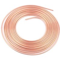 Brake Pipe Copper Tubing 3/16 X 25ft Corrosion Proofing Car Brake Line Tubing Corrosion Resistance Durable Copper Nickel Brake