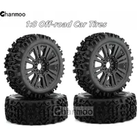 1/8 Off-road Car Tires Buggy Wheels Tyres With 17mm Hex for 1:8 RC Car KYOSHO HPI LOSI HSP GT2 Hobao Redcat Axial Traxxas Vkar