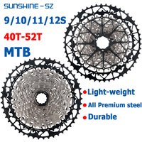 AliExpress SUNSHINE-SZ Sunshine 9 10 11 12 Speed MTB Cassette Bike Ratchet 40T 46T 52T Mountain Bike 11S K7 Bicycle Gear for Shimano M4100 M5100 M6100
