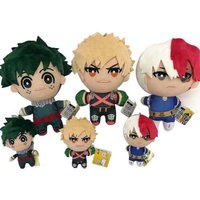 Anime 12-25cm My Hero Academia Plush Toys Cartoon Izuku Midoriya Katsuki Bakugou Shouto Todoroki Stuffed Dolls Kids Gifts
