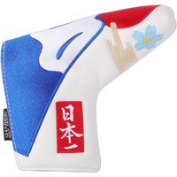 Synthetic leather Mount Fuji Japan Embroidery Golf HeadCovers Magnetic Closure Blade Putter Cover