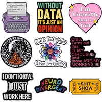 LIFE IS JUST BETTER Brooches For Women Quotes Enamel Pin Metal Badge Jewelry Clothing Backpack Accessories Friends Gift