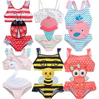 Toddler Infant Baby Girls Swimwear Watermelon Swimsuit Swimming Beach Bathing Bikini Cute Summer One-Piece Swimming Baby Overall