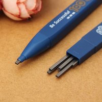 2Pcs Student School Stationary Supplies 2B Pencil Black 6Pcs Lead Refills Mechanical Holder Testing Exam