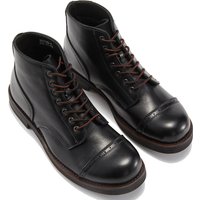 Precision Stitch Boots Men Vegetable Tanned Leather Horseriding Shoes Combat Ourdoor Driving Boots