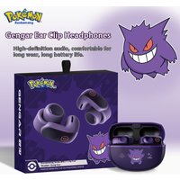 Genuine Gengar PokéMon Bluetooth Headset Ear Clip Hifi Stereo Wireless Game Sports Earbuds Long Battery Life Trendy headset