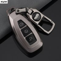 Gun Grey TPU Car Smart Key Case Cover Auto For Ford Focus 3 4 ST Mondeo MK3 MK4 Fiesta Fusion Kuga Ecosport Protect Fob KeyChain