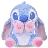 Disney 2025 Limited Edition Blue Glittery Stitch Plush Toy, Pink-Gloved Stitch Doll Collectible Souvenir
