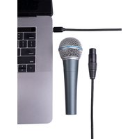 USB Type C To XLR Adapter Type C Male to 3 Pin XLR Female Microphone Cable Cord Connector Computer Audio Data Cable Adapter