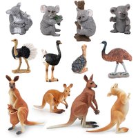 Kangaroo Koala Ostrich EMU Model Toys Australian Wild Animals Animal figurines for children Action Figure Kids Gifts Decorations