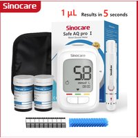 Sinocare Safe AQ pro Ⅰ Blood Glucose Meter Glucometer Kit Diabetes Tester Medical Blood Sugar Meter or Test Strips Lancets