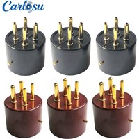 Bakelite 4‑Pin Tube Socket Base 300BR, for 300B 2A3 811 Vacuum Tubes, Hi‑Fi Vintage Tube Amplifier DIY Parts 5PCS