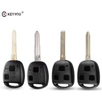 KEYYOU Remote Car Key Shell Case 3 Buttons For Toyota Avensis 2008 Celica RAV4 Prado Camry Corolla YARIS Land Cruiser Uncut