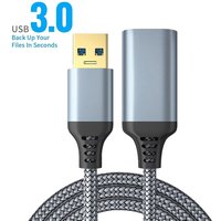 USB 3.0 Extension Cable Nylon Braided USB Male to Female Data Cord USB 3.0 Extender For PS3 Laptop Smart TV USB Cable Extension