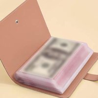 Large Capacity Cash Saving Notebook, Money Organizer Binder with Pockets, Bill Storage Book for Budgeting & Cash Envelope System