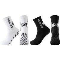 1/2pairs Non Slip Grip Training Socks For Men Women Running Basketball Tennis Socks