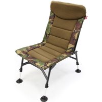 Fishing Chair, High Back Padded, Adjustable Mud Feet, Camo Design, Camping Festival