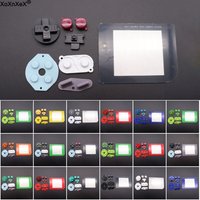 Replacement Buttons for Gameboy Classic GB Keypads for GB DMG DIY for Gameboy A B buttons D-pad Display Screen Lens Protector