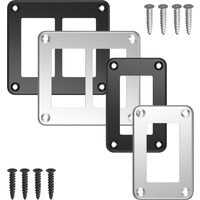 Rocker Switch Housing Holder Single Dual Bracket Frame 37.5mm x 21.4mm Hole Mount Bezel Dash Panel for 4x4 2x4 Carling ATV Jeep