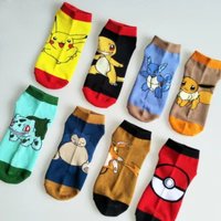 Classic Pokemon Pikachu Cartoon Socks Poke Ball Casual Sports Socks Anime Figure Sock Men and women Fashion Trend socks