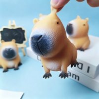 Cute Cartoon Capybara Squishy Squeeze Fidget Toy Lovely Animal Shape Stress Relief Sensory Pinch Toy Decompression Ornament