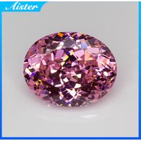 New Dark Pink Oval 100 Faceted Cut Cubic Zirconia Lab Zircon CZ 4K Cutting 5A+ Quality for Jewelry Making