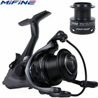 MIFINE Free RUNNER Fishing Reel Size 3000/4000/5000/6000 Ratio 5.1:1 5+1BB Spinning Wheels, Metal Spool,Carp Fishing Accessories