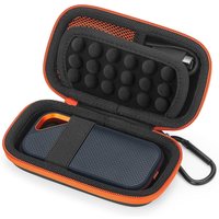 Portable Storage Bag Shockproof Hard EVA Case Hard Disk Storage Case Waterproof Mesh Bag Fixed Strap Travel Cover for Crucial X8