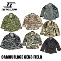 Tactical Tom G3 combat training suit, durable and breathable men's jacket for outdoor sports, Woodland Camouflage GEN3 Field,