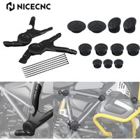 NICECNC Motorcycle Frame protector 11pcs Frame Hole Caps Plug For BMW R1250GS Adventure 2018-2024 R1250 GSA R1250GS 2018-2022