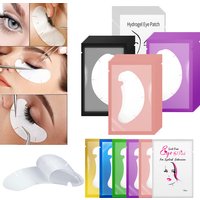 100 Paar U-förmige Wimpernpads, gepfropfte Wimpern-Hydrogel-Gel-Patches unter den Augenpads für Wimpernverlängerungsspitzen, Aufkleber, Make-up-Tools