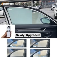 TINTWAVE 4PCS Smart Film for Car Windows 12V Electric Tint with Remote Control 4 Independent ON/OFF Buttons Side Mirror Control