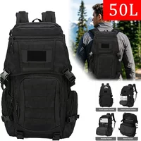 50L Taktischer Rucksack für Herren, große Kapazität, wasserdicht, für Outdoor-Sport, Wandern, Camping, multifunktionale Taschen