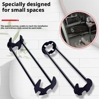 2PCS/SET Sink Faucet Wrench Multifunction Pipe Wrench Anti-Slip Handle Double Head Wrench For Kitchen Bathroom Water Pipe Repair