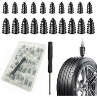 Tire Repair Rubber Nail,40PCS Tire Repair Rubber Screws Fast Tyre Self-Service Tool,Electromobile Tire Puncture Repair for Car