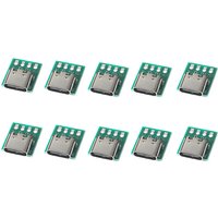 10 pièces TYPE-C bricolage USB carte PCB double face USB3.1 16P PCB carte de Test électronique