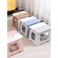 Outdoor folding chair portable folding stool camping fishing beach train queue plastic
