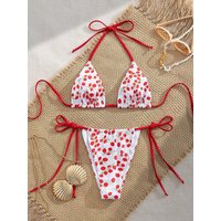 Sexy Micro Bikini Women Swimsuit 2026 Trend Two-piece Thong Bikini Set Lace Up Beach Wear Female Swimwear for Woman Bathing Suit