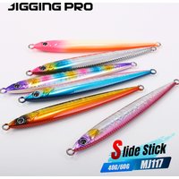 JIGGING PRO Slide Stick Metal Jig 40g 60g Fast Sinking Shore Jigging Lure Saltwater Artificial Fishing Bait