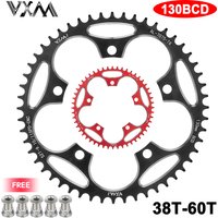 VXM Super Strong Road Bicycle Narrow Wide Sprocket 130BCD 38T-60T,Used for Shimano 5700 6700 Crank Set Ring Crown 130BCD Light