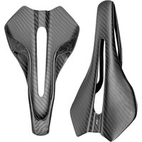 AliExpress plselis Plselis Light Road Bike Saddle Carbon Fiber 90g Aerodynamic Design Bicycle Seat Cushion Riding Accessories